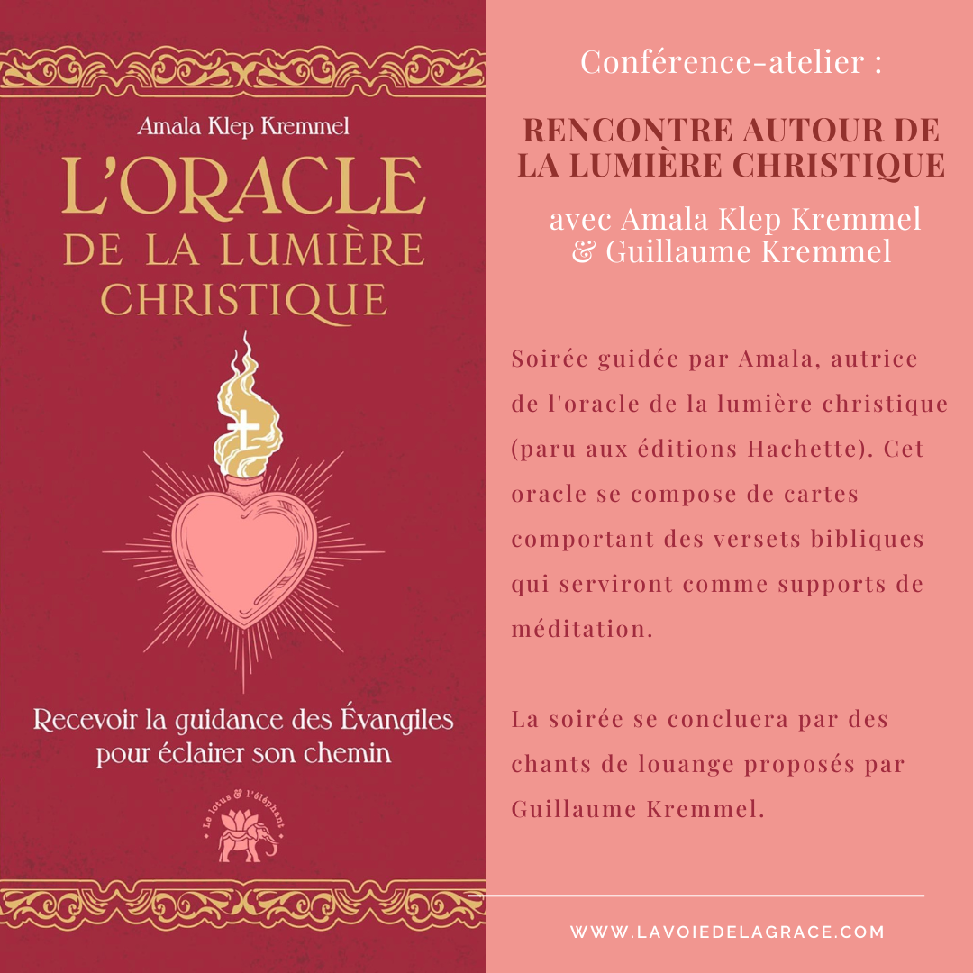Conférence l'oracle de la lumière Conférence-atelier "Rencontrer le Christ intérieur : l'oracle de la lumière christique"